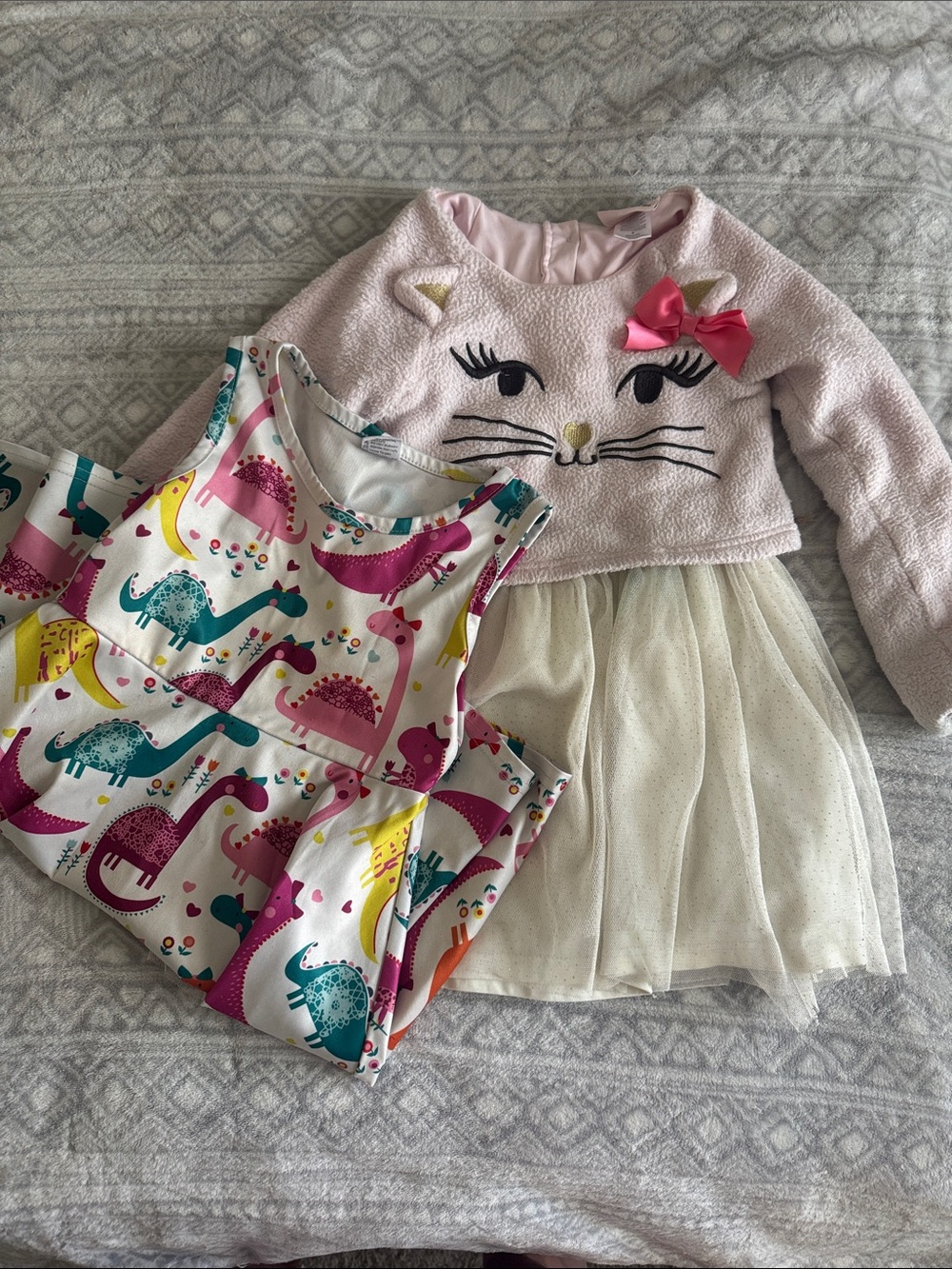 Little Lass Light Pink Girls Dress Top